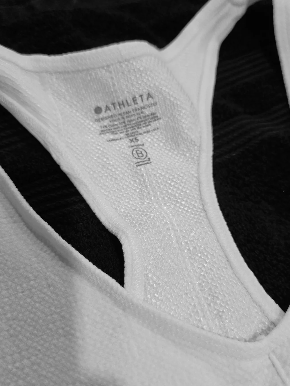 Athleta Ivory  Ribbed Racerback Tank - Picture 4 of 4